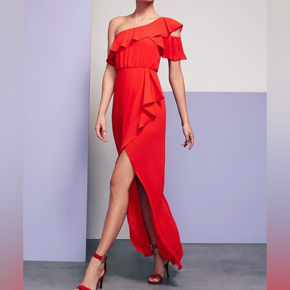 BCBGMaxAzria Long Red Dress